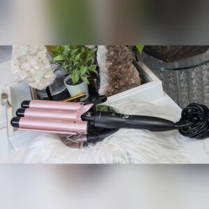 Tru Beauty Pink Triple Barrel Iron